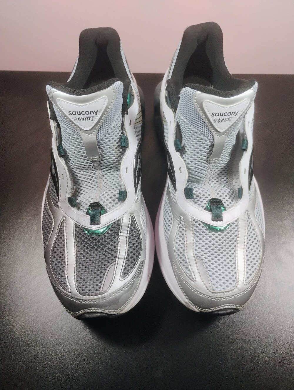 Saucony GRID NXT Men's Sneakers Size 12 Silver Grey Retro Tech Style S70797-9